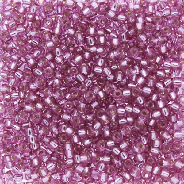 Duracoat Silverlined Dyed Orchid 11-4277 Miyuki Seedbeads 11/0 10g