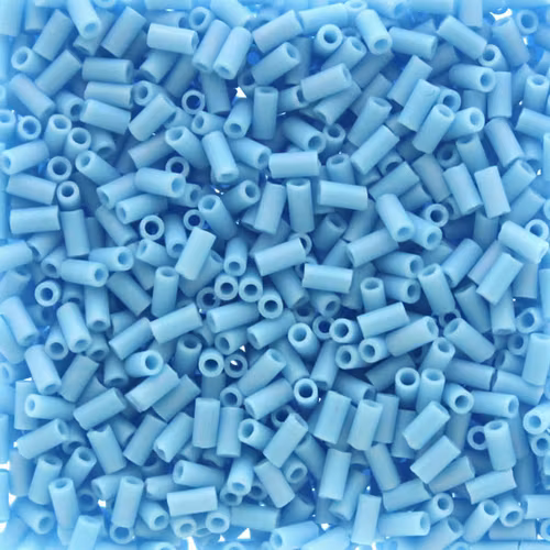 Matte Opaque Turqoise Blue AB BGL1-0413FR Miyuki Bugle Beads 3mm 10g