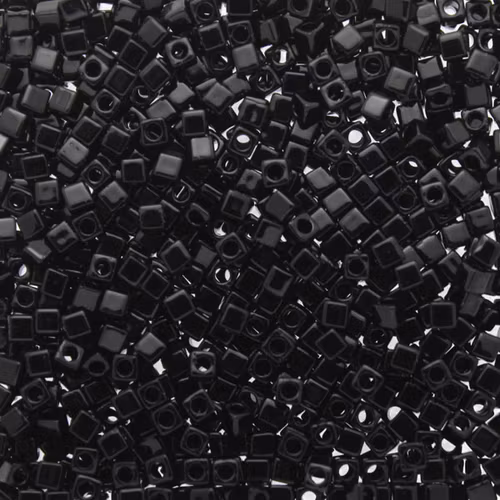 Opaque Black SB18-0401 Miyuki 1,8mm Cube 10g