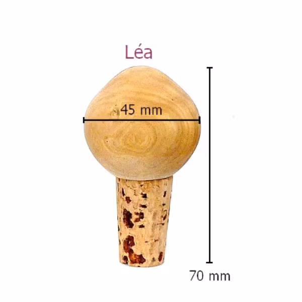 Lea Bottle Stopper Wooden base Par Puca 1st