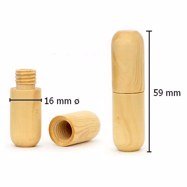 Nålförvaring skruvkork Wooden base Par Puca 1st