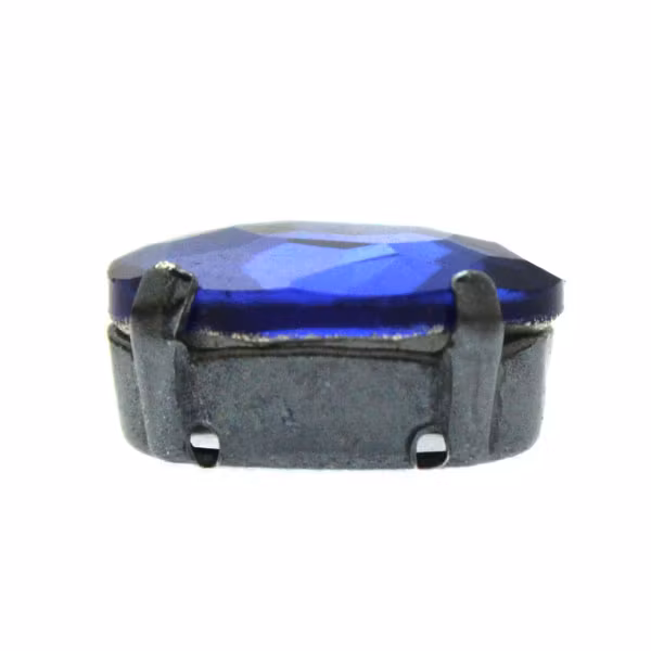 Mörkt Silverfärgad Infattning Oval 30x20mm 1st