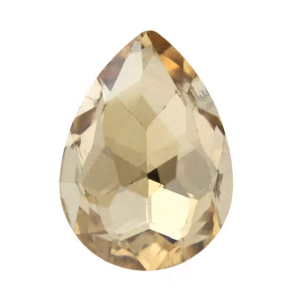 Gold Shade Kinesisk Strass Droppe 18x13mm 2st