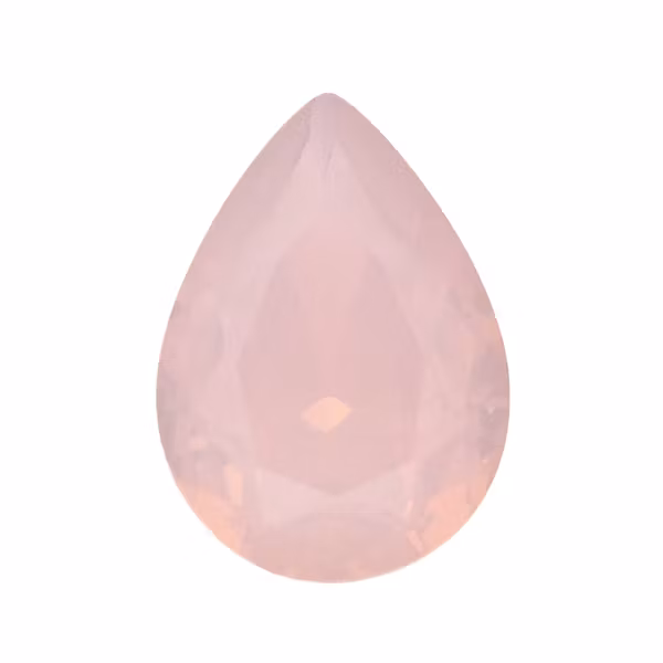 Rose Opal A Kvalitet Kinesisk Strass Droppe 18x13mm 2st