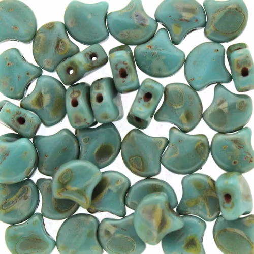 Opaque Green Turqoise Picasso Ginko 10g