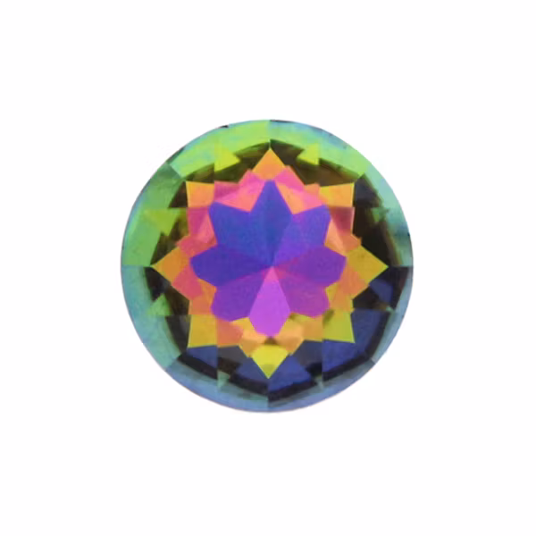 Dark Rainbow A Kvalitet Kinesisk Round Stone 8mm 4st