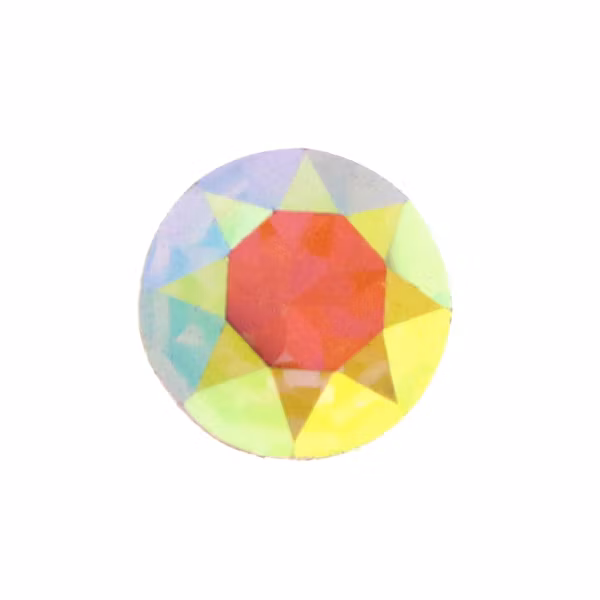 Hot Pink AB A Kvalitet Kinesisk Round Stone 8mm 4st