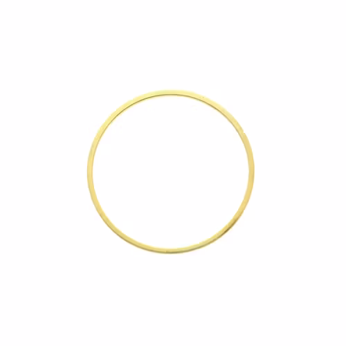 Guldfärgad 20mm Metallram Rund 1st