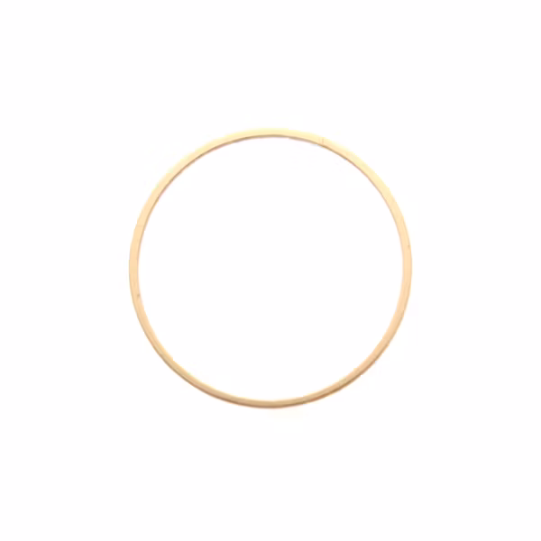 Roséguldfärgad 20mm Metallram Rund 1st