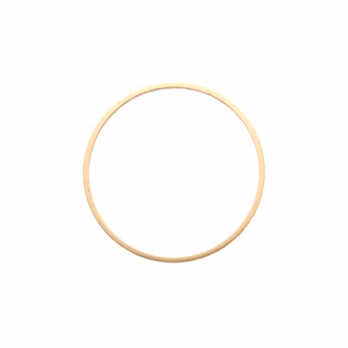 Roséguldfärgad 20mm Metallram Rund 1st