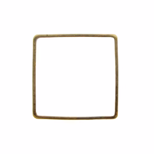 Bronsfärgad 20x20mm Metallram Fyrkant 1st