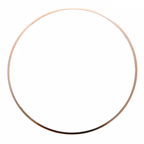 Roséguldfärgad 60mm Metallram Rund 1st