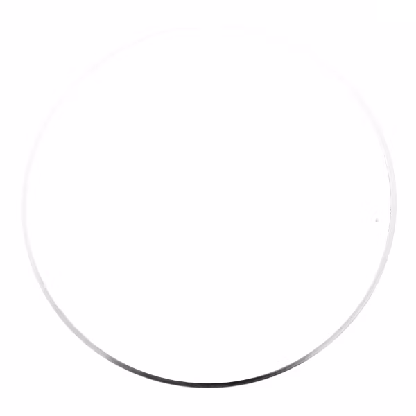 Silverfärgad 60mm Metallram Rund 1st