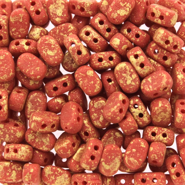 Opaque Red Gold Splash Mat Lipsi 5g
