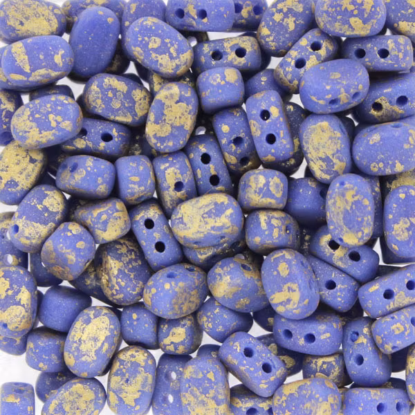 Opaque Blue Gold Splash Mat Lipsi 5g