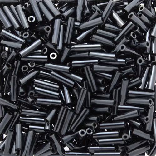 Metallic Gunmetal BGL2-0451 Miyuki Bugle Beads 6mm 10g