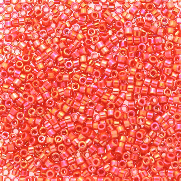 Opaque Vermillion Red AB DB-0159 Delica 11/0 5g