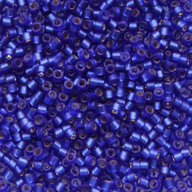 Dyed Semi-matte Silverlined Dark Blue Violet DB-0696 Delica 11/0 5g