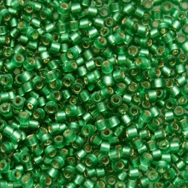 Dyed Semi-matte Silverlined Green DB-0688 Delica 11/0 5g