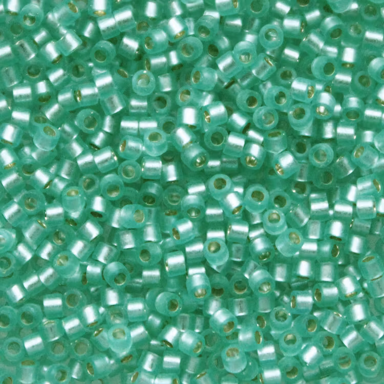 Dyed Semi-matte Silverlined Mint Green DB-0691 Delica 11/0 5g