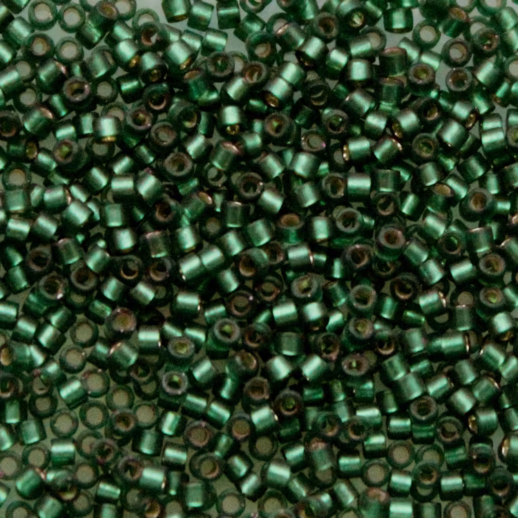 Dyed Semi-matte Silverlined Leaf Green DB-0690 Delica 11/0 5g