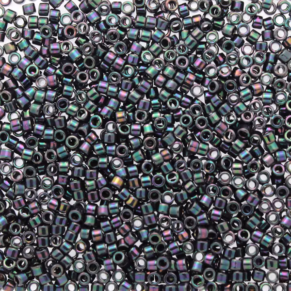 Met Plum Emerald Gold iris DB-1001 Delica 11/0 5g