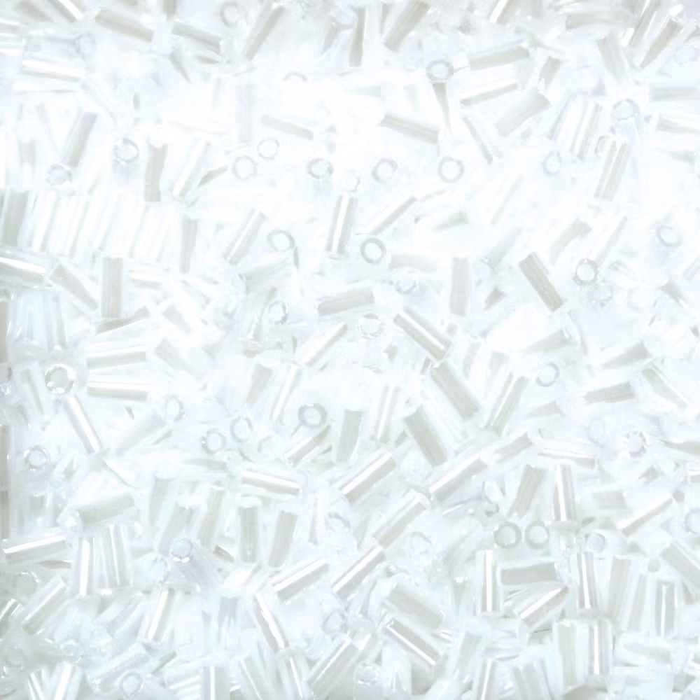 White Pearl Caylon BGL1-0528 Miyuki Bugle Beads 3mm 10g