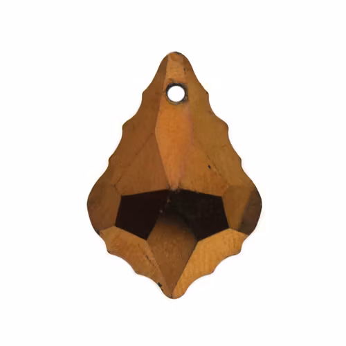 Metallic Bronze Baroque Pendant 22x15mm 1st
