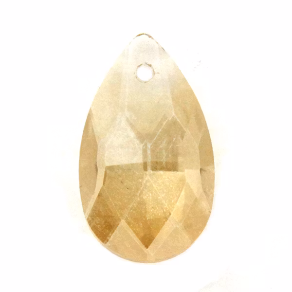Gold Shade Pear Pendant 22x13mm 1st