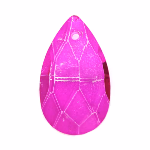 Hot Pink Pear Pendant 22x13mm 1st