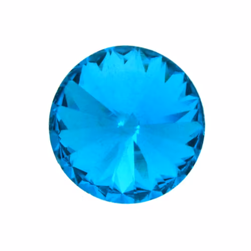 Aqua Kinesisk Rivoli 12mm 3st