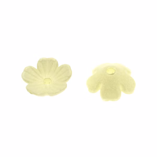 Jonquil Pearl Blomma Akrylpärla 5-bladig 10mm 10st