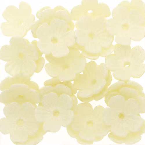 Jonquil Pearl Blomma Akrylpärla 5-bladig 10mm 10st