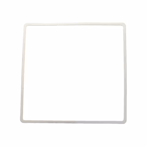 Mörkt Silverfärgad 40x40mm Metallram Fyrkant 1st