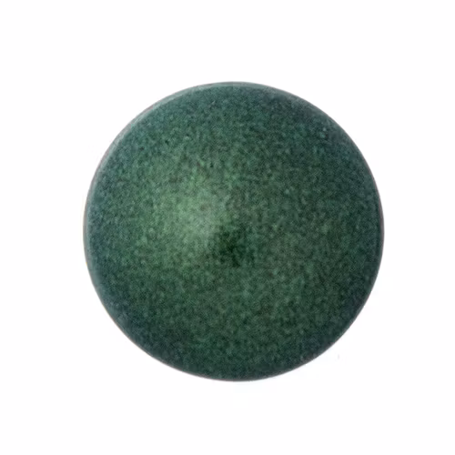Metallic Mat Green Forest Cabochon Par Puca 18mm 1st