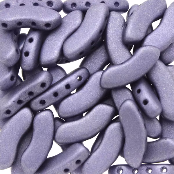 Alabaster Metallic Violet QuadBow Beads 5g