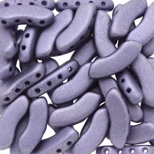 Alabaster Metallic Violet QuadBow Beads 5g
