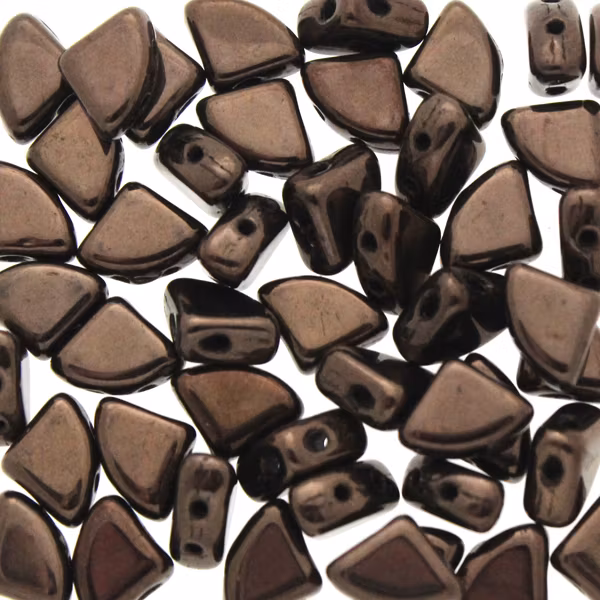 Jet Bronze PieDuo Beads 5g