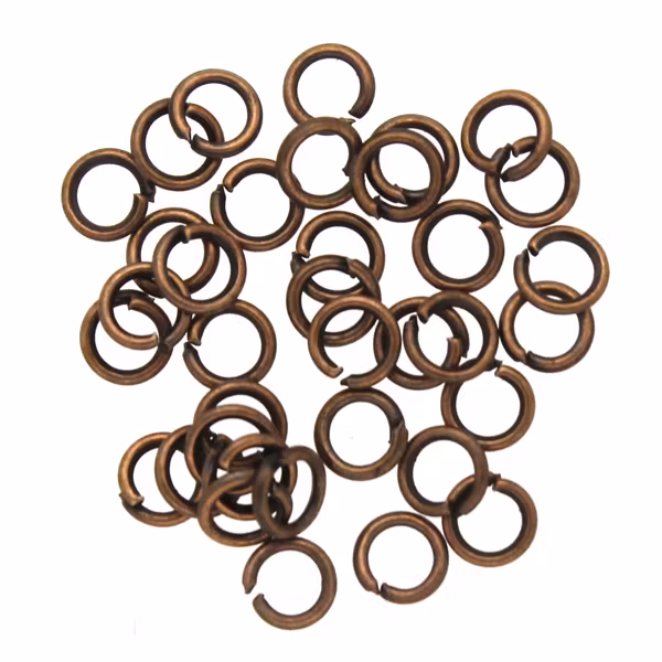Kopparfärgade Bindringar 3x0,4mm ca. 35st