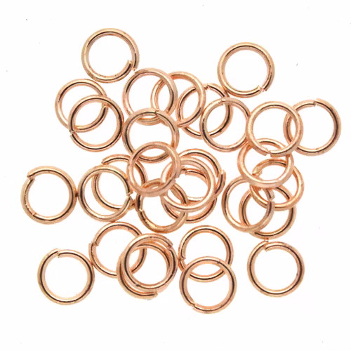 Roséguldfärgade Bindringar 5x0,7mm ca. 30st