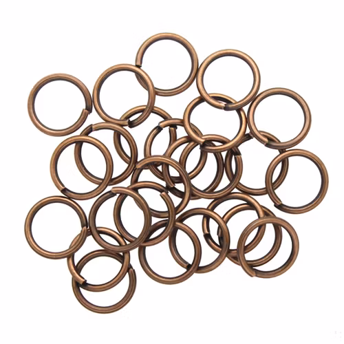 Kopparfärgade Bindringar 6x0,8mm ca. 25st