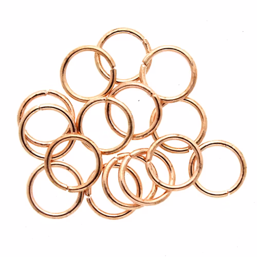 Roséguldfärgade Bindringar 8x0,8mm ca. 15st