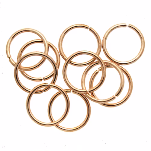 Roséguldfärgade Bindringar 10x0,9mm ca. 10st