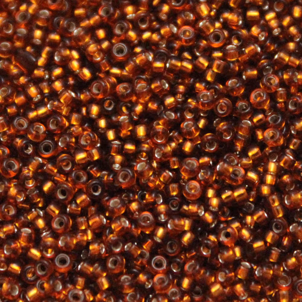 Silverlined Dark Topaz 15-0005L Miyuki Seedbeads 15/0 5g