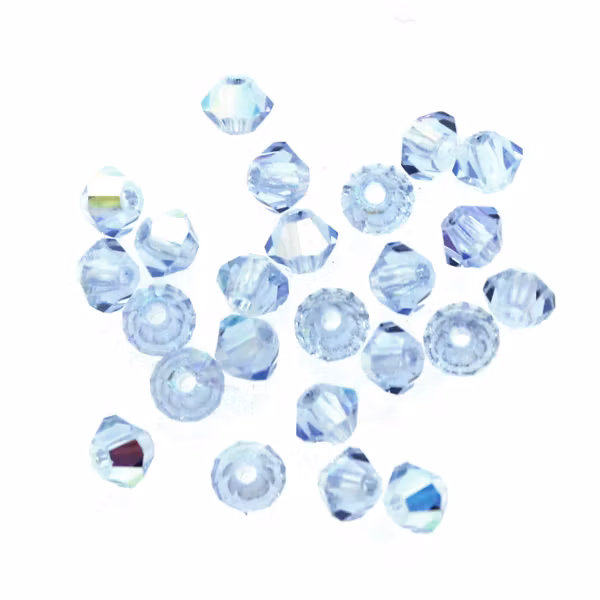 Light Sapphire AB Preciosa Bicone 3mm 24st