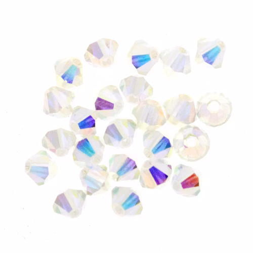 Crystal AB2x Preciosa Bicone 4mm 24st