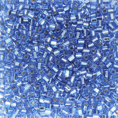 Silverlined Sapphire SB18-0019 Miyuki 1,8mm Cube 10g