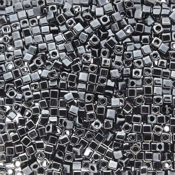 Metallic Gunmetal SB18-0451 Miyuki 1,8mm Cube 10g
