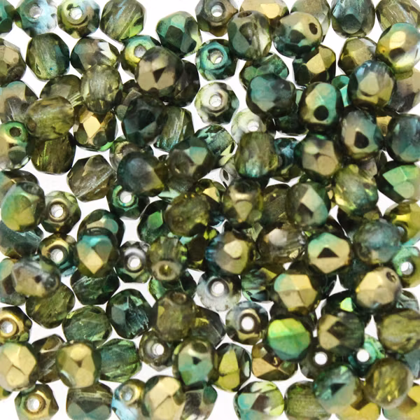 Crystal Sunny Magic Summer Green Fire Polish 3mm 100st