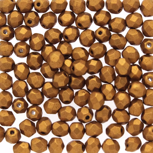 Goldenrod Fire Polish 4mm 100st
